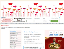 Tablet Screenshot of listofmarriagebureaus.com